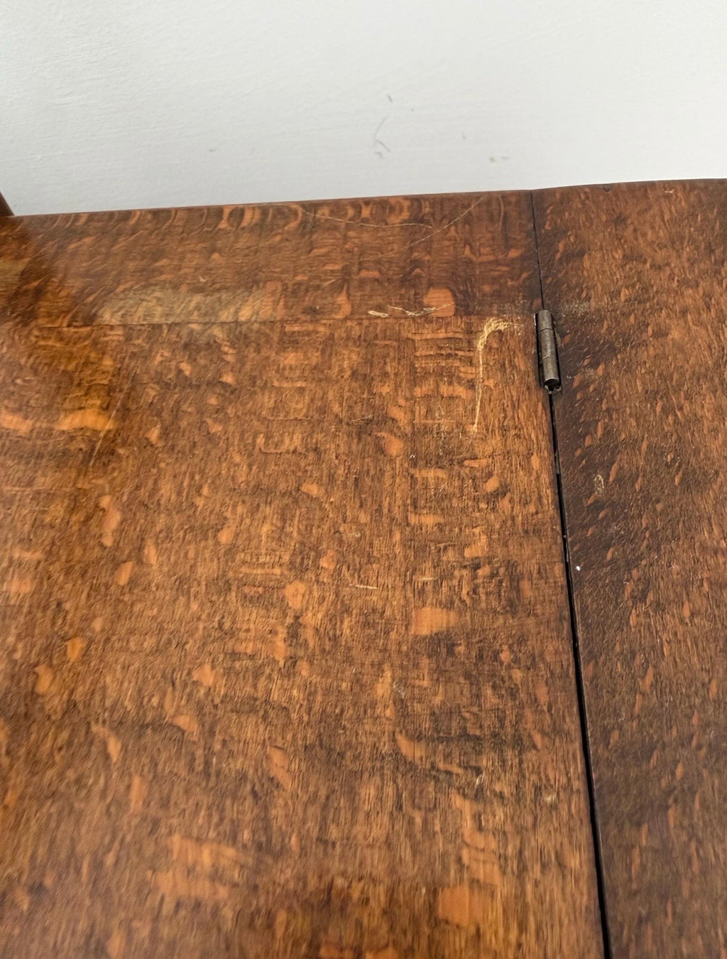 Vintage French Oak Sewing Box